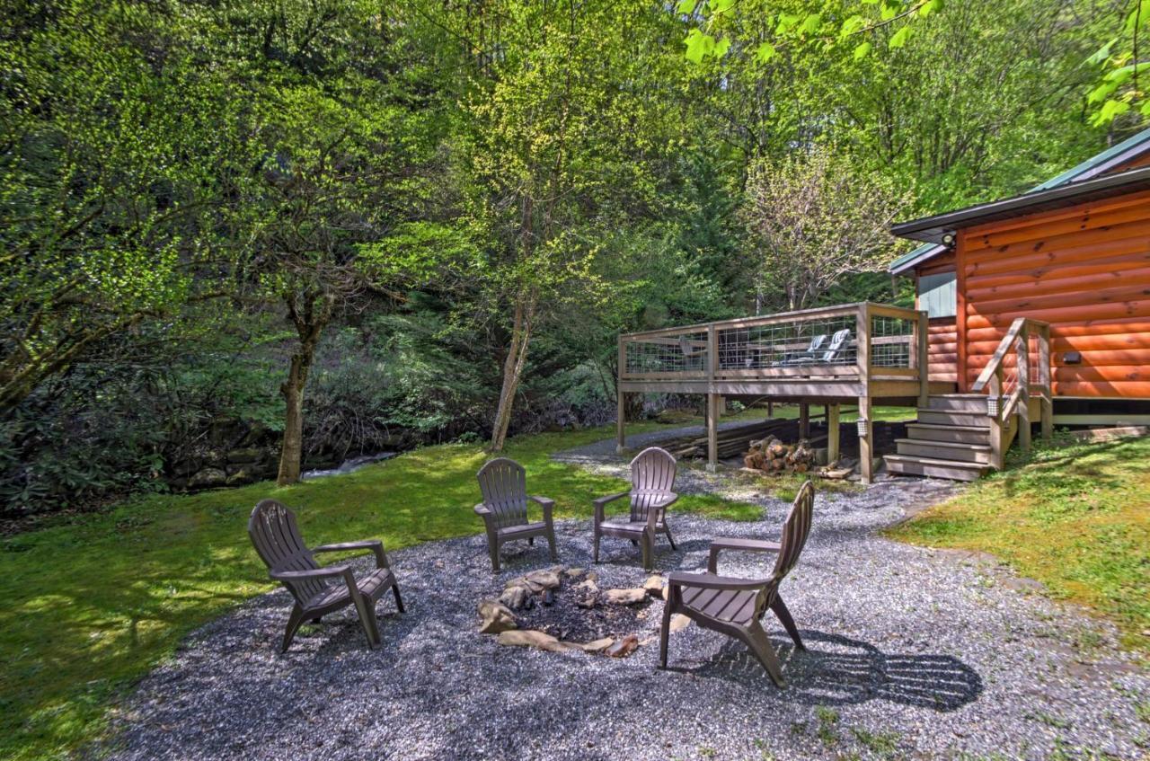 Bryson City Cabin With Fire Pit On Coopers Creek! Dış mekan fotoğraf
