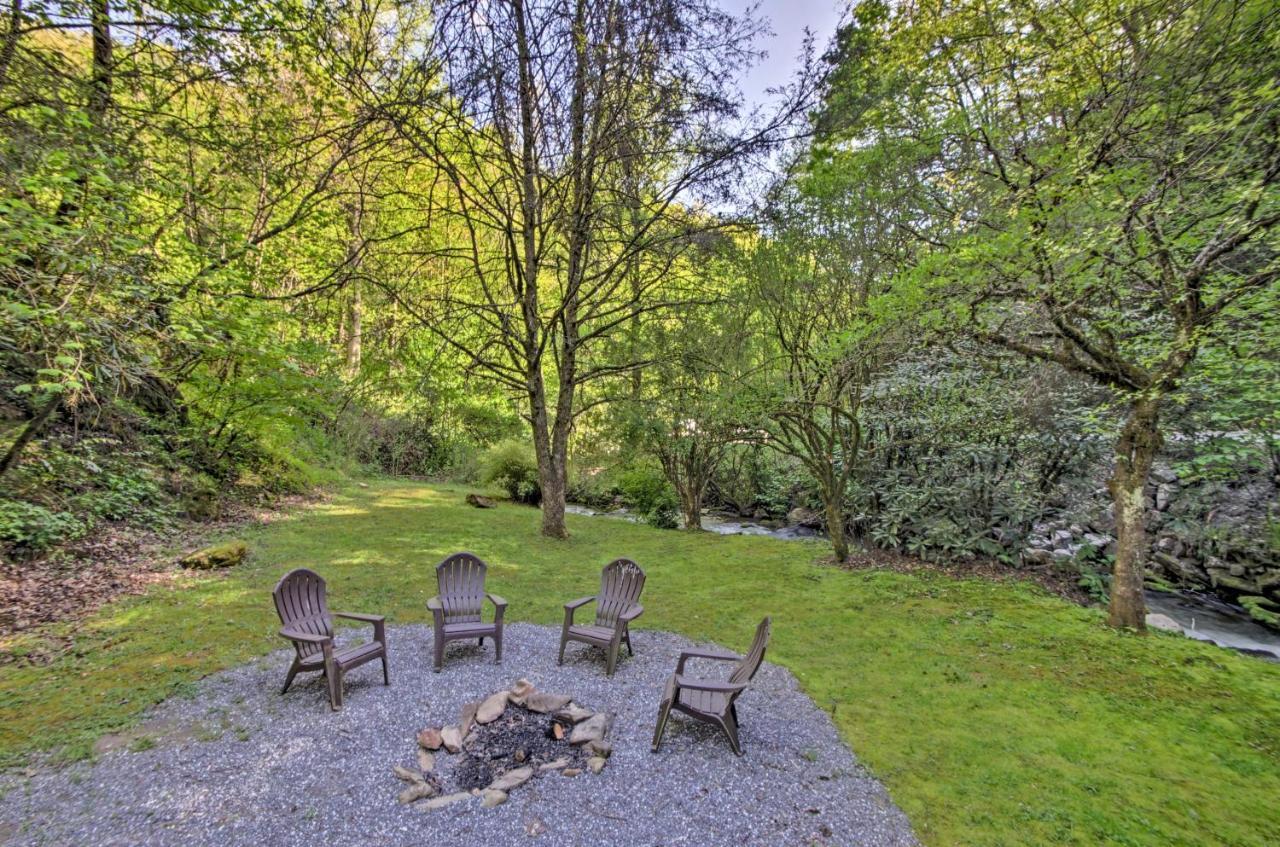 Bryson City Cabin With Fire Pit On Coopers Creek! Dış mekan fotoğraf